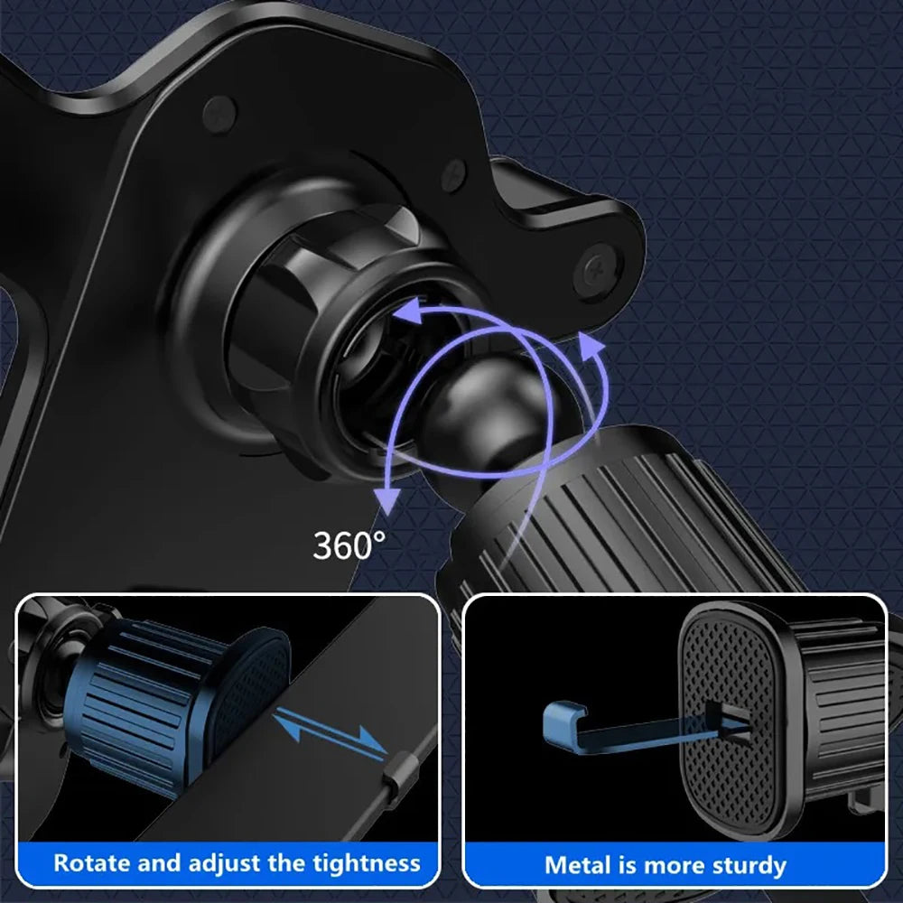 Car Air Vent Phone Mount | 360° Gravity Holder for 4–7" Phones Car Phone Mount QXL