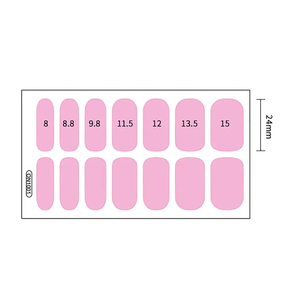 Semi-Cured Gel Nail Stickers | Floral Full Cover Nail Strips Gel Nail Stickers QXL