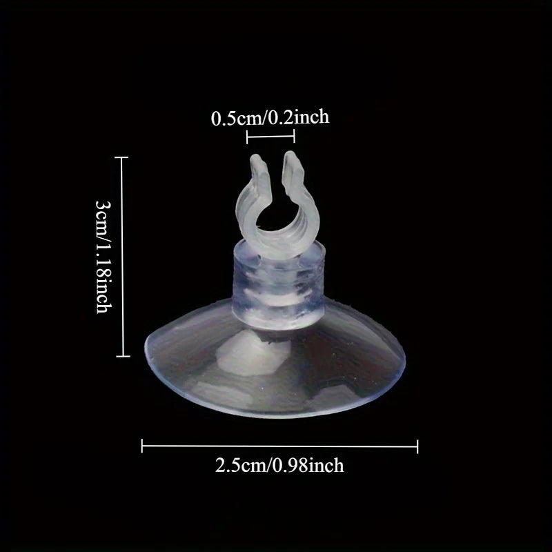 5-Pack Aquarium Suction Cups for Air Pump Tube | Fish Tank Aquarium Suction Cups QXL