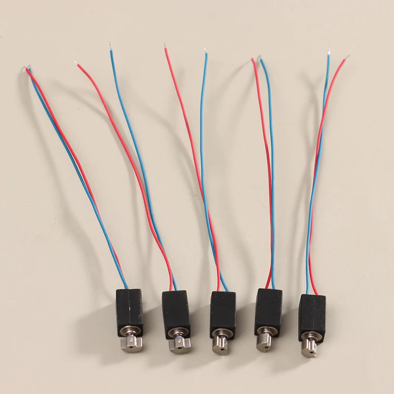 5-Pack 4×8mm DC 3V Mini Vibration Motor with Eccentric Wheel DIY Micro Vibration Motor QXL 5Pcs