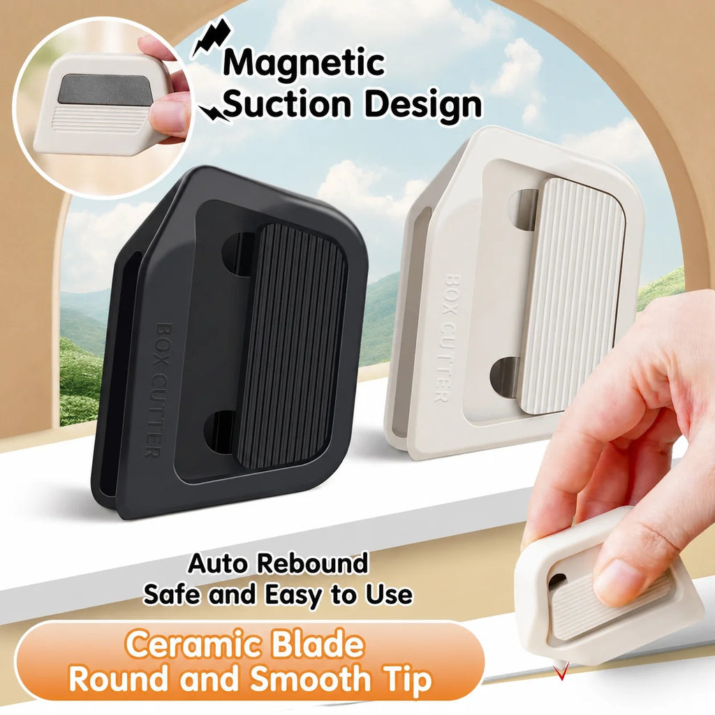 Magnetic Box Cutter | Retractable Ceramic Blade Utility Knife Utility Knife QXL