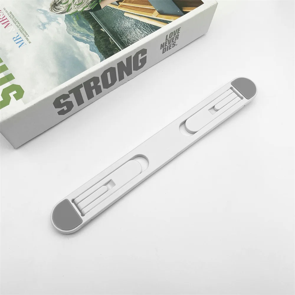 Foldable Adjustable Laptop Stand | Universal Notebook Riser Laptop Stand QXL WHITE