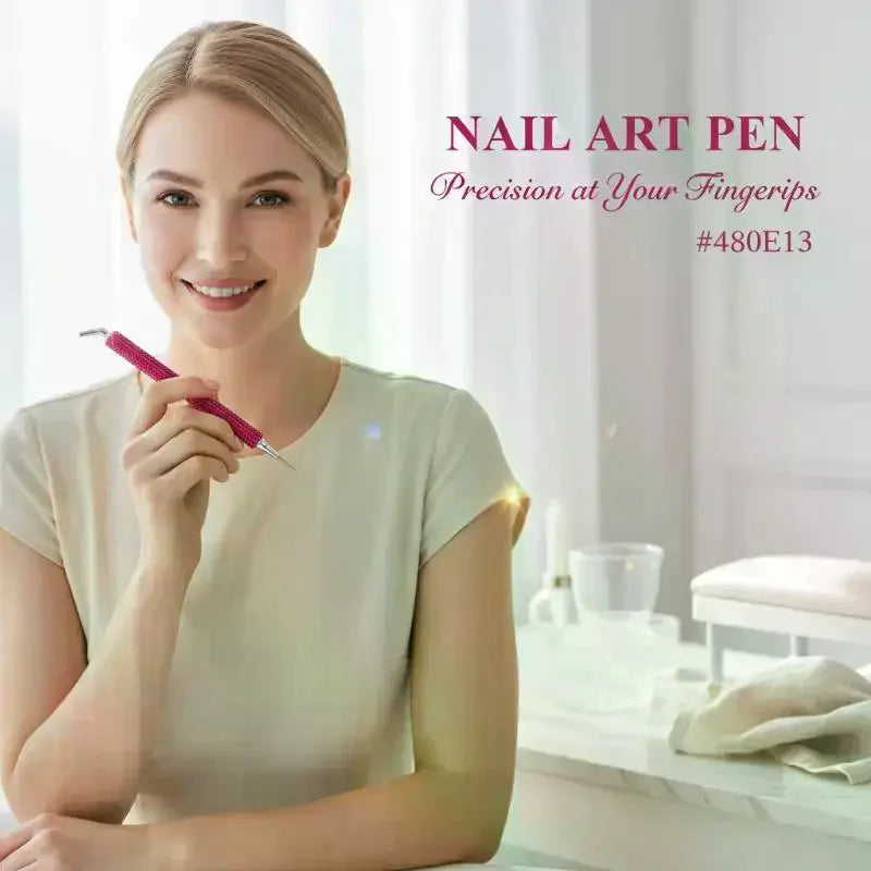 Dual-Ended Rhinestone Picker Pen – Fine & Angled Nail Art Tool Rhinestone Picker Pen QXL