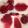 Rose-Shaped Matte Lipstick | Velvet Mousse Lip Clay 4 Shades Matte Lipstick QXL 104