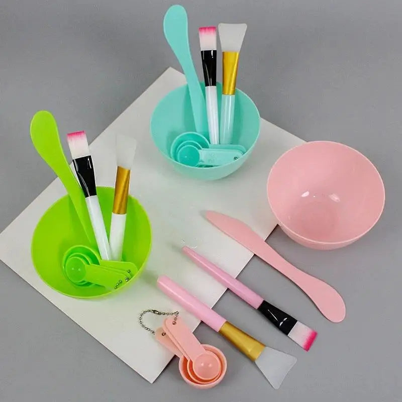 7-Piece DIY Face Mask Mixing Kit – Bowl, Spatula & Brushes Face Mask Mixing Kit QXL