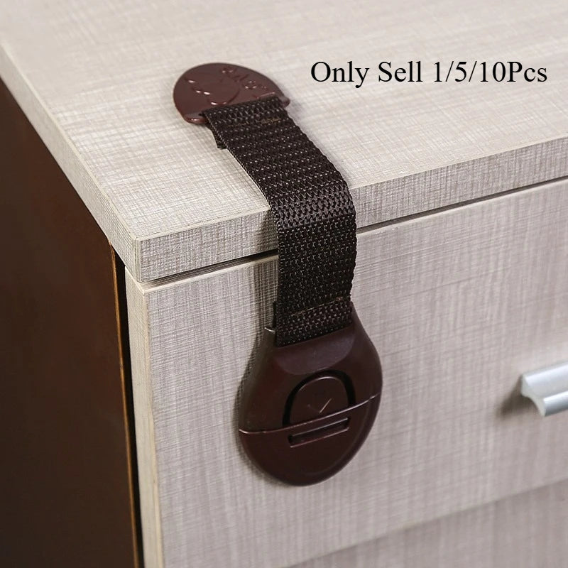 10-Pack Baby Cabinet Safety Locks | Drawer & Door Protector Cabinet Safety Lock QXL
