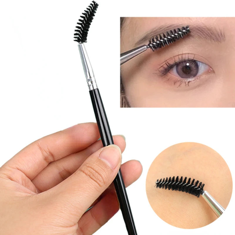 Double-Headed Eyebrow Brush & Eyelash Comb Makeup Tool Eyebrow Brush QXL Default Title