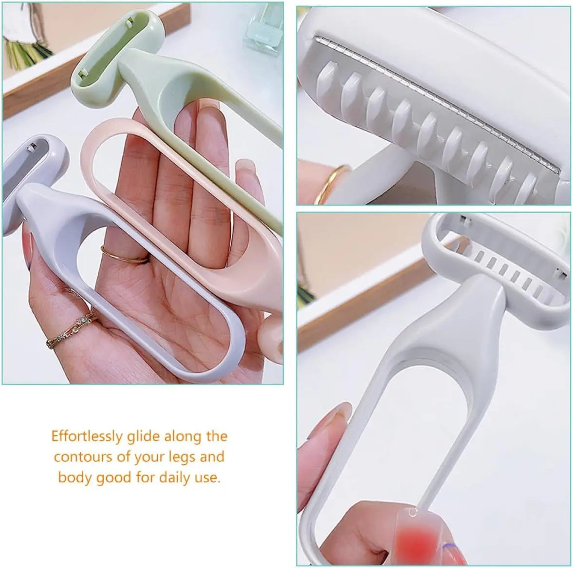 3-Pack Women's Portable Body Razors | Gentle Macro Blade Women's Body Razor QXL