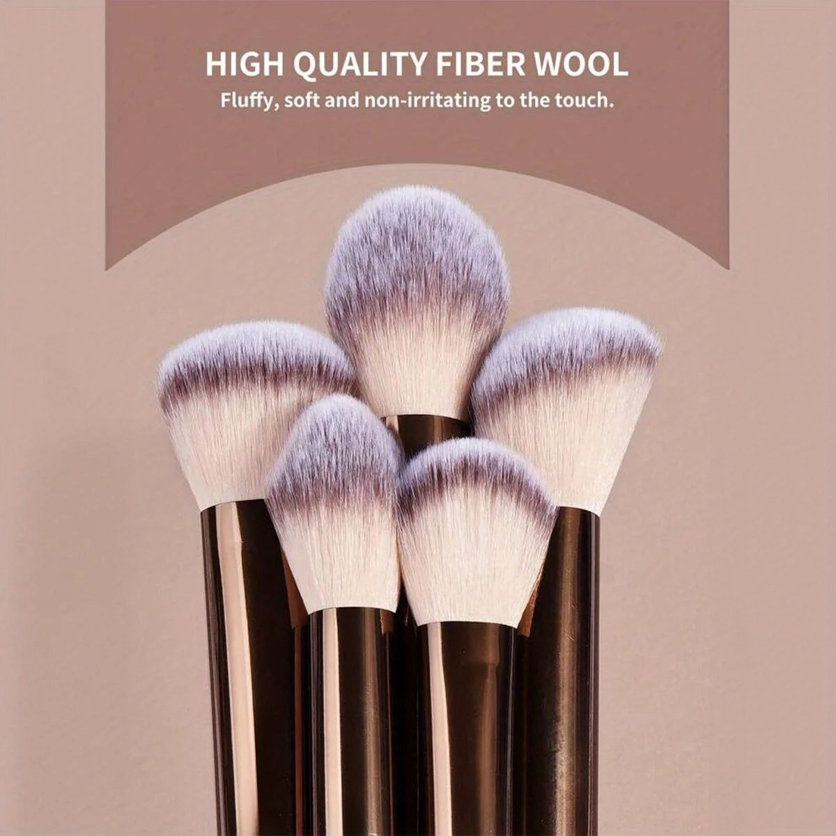 20-Pc Professional Long Handle Makeup Brush Set | Soft Synthetic Makeup Brush Set QXL