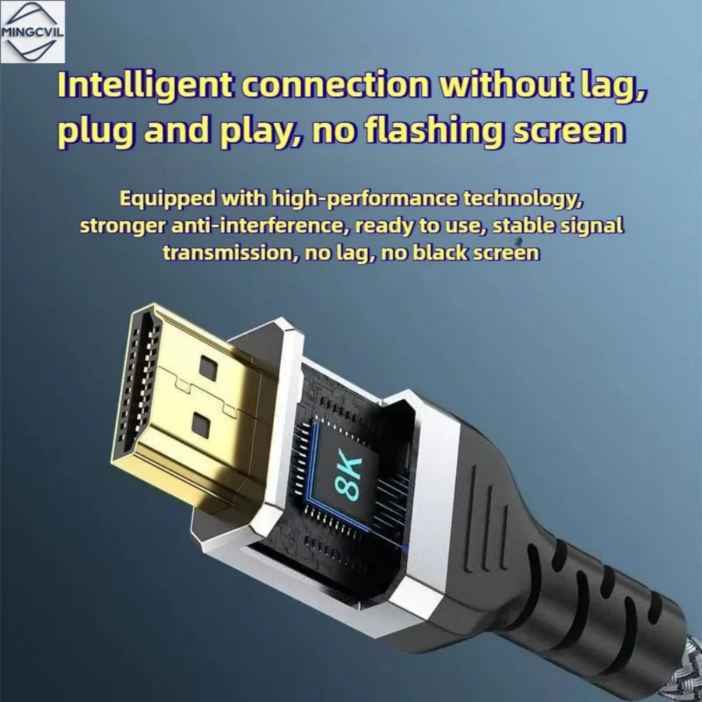 8K HDMI 2.1 Cable 48Gbps eARC Dolby Vision | PS5 & TV Box HDMI Cable QXL