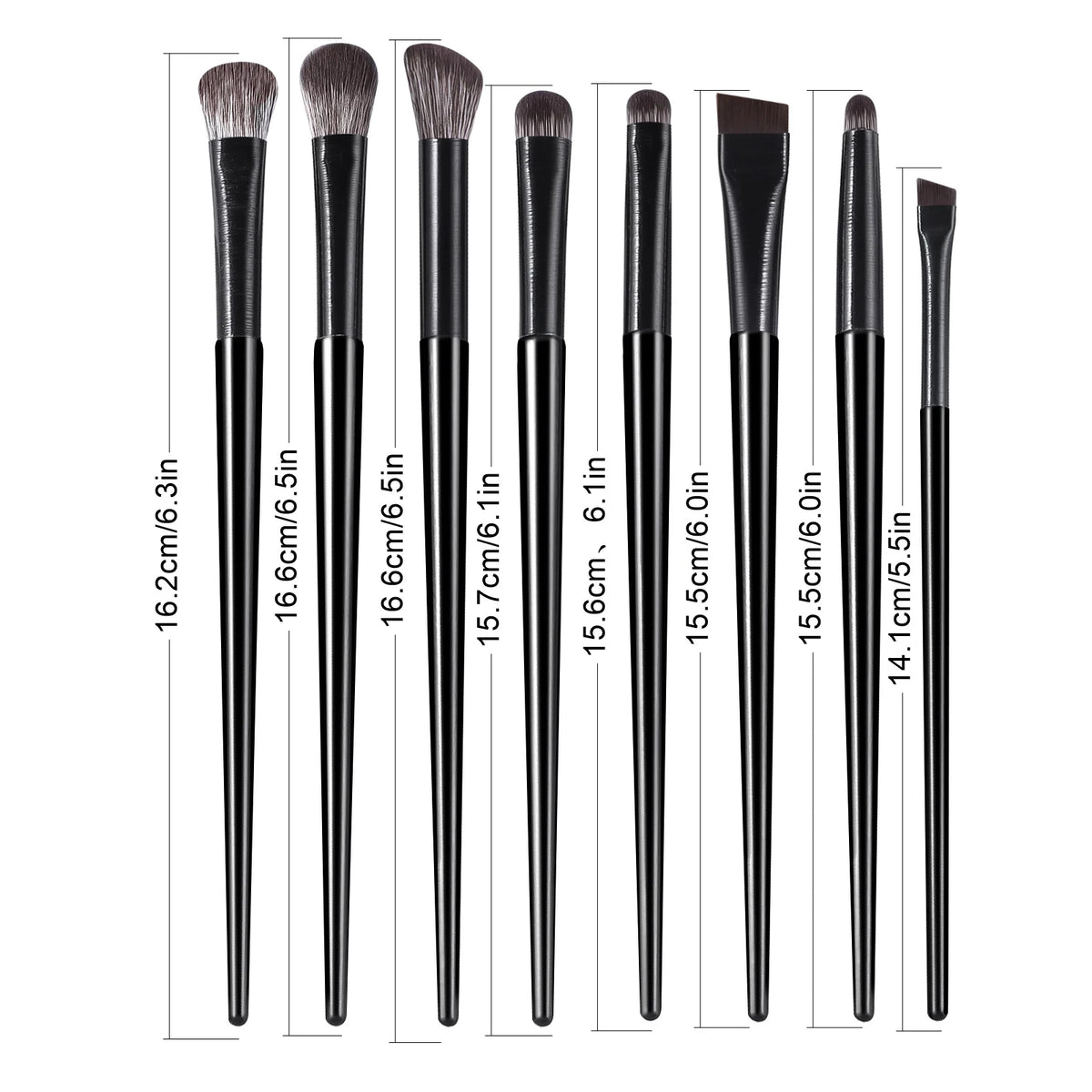 8-Piece Eye Makeup Brush Set – Eyeshadow, Brow & Concealer Eye Makeup Brush Set QXL
