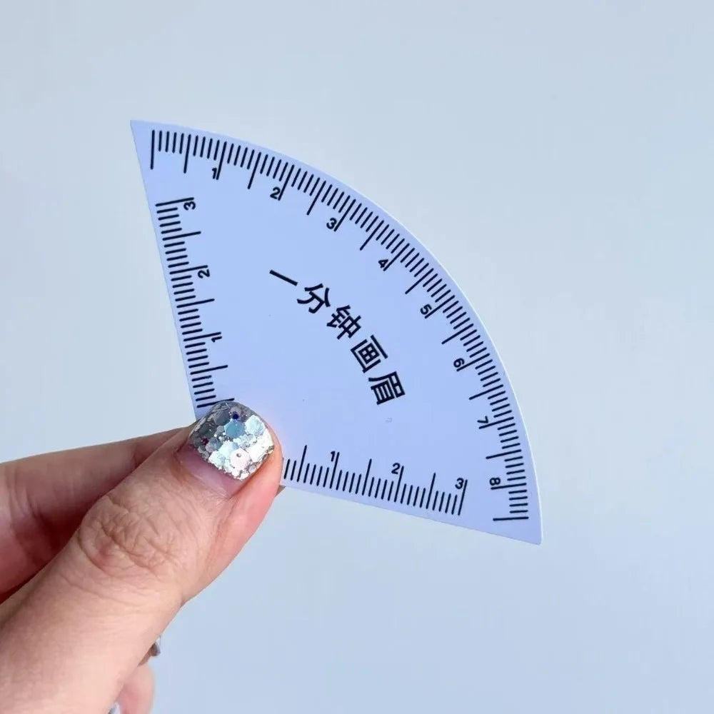 Reusable Eyebrow Shaping Stencil Design Ruler | Makeup Tool Eyebrow Stencil Ruler QXL 1pc