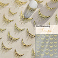 5D White Hollow Nail Art Stickers – Heart Butterfly Star Decals Nail Art Stickers QXL TO4780XTJ