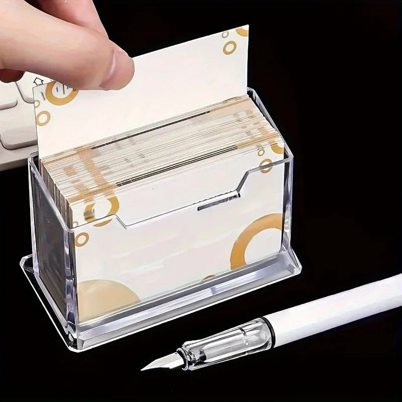 Large Capacity Business Card Storage Box | Plastic Organizer Business Card Organizer QXL