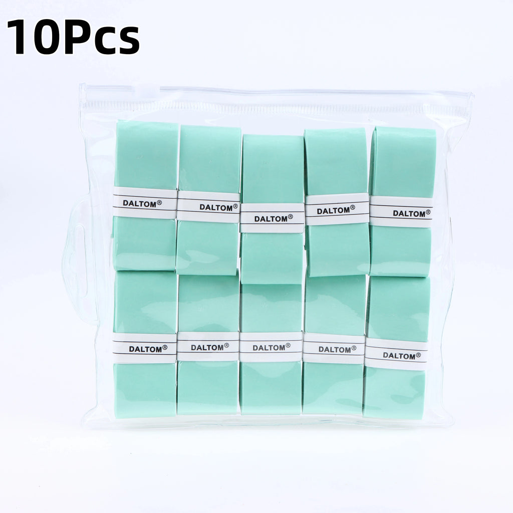 PU Tennis & Badminton Overgrip Tape | 5/10 Pack Sweat-Absorbing Racket Overgrip Tape QXL 10Pcs Blue