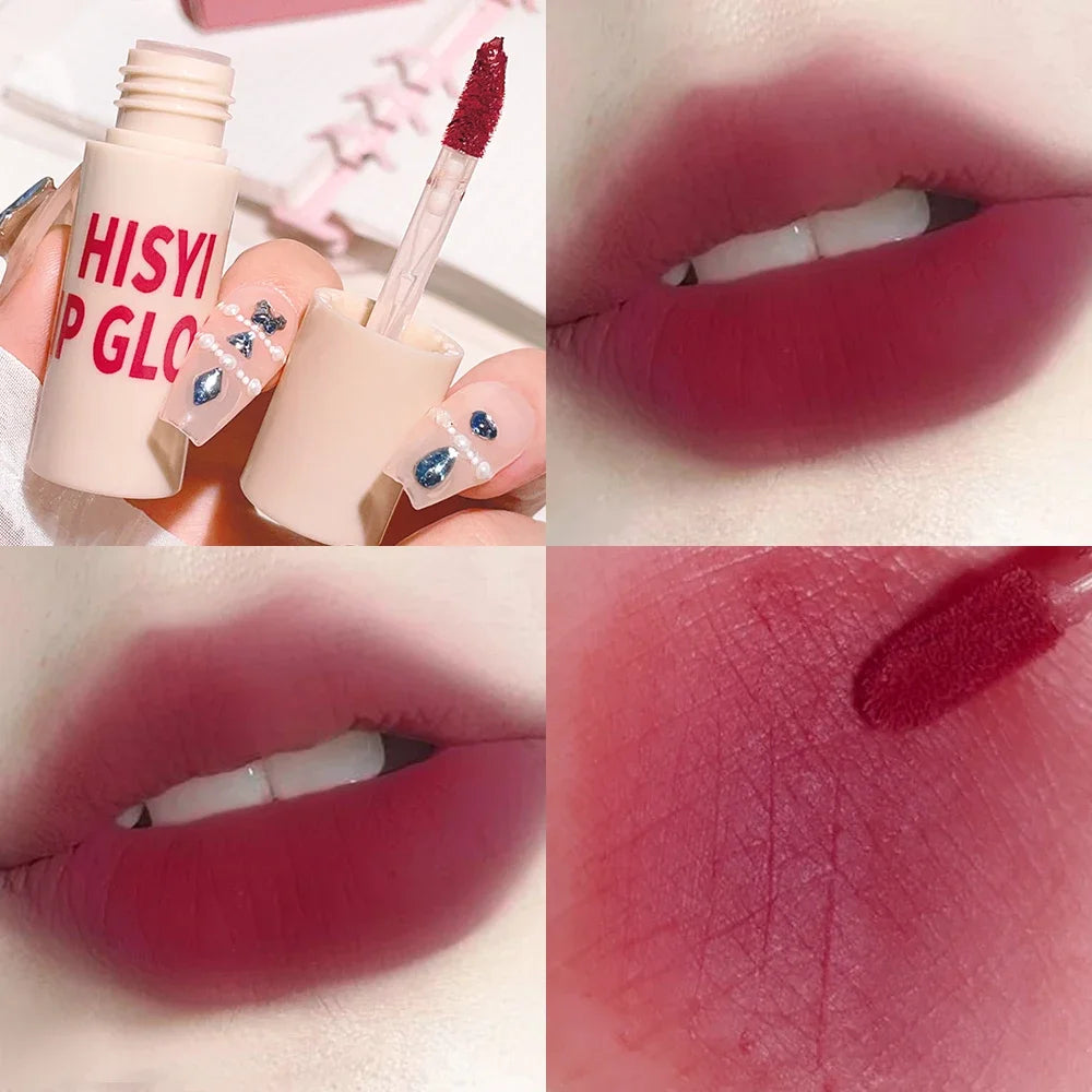 6-Color Matte Velvet Lip Glaze | Long-Lasting High Pigment Matte Lip Glaze QXL H1811-03
