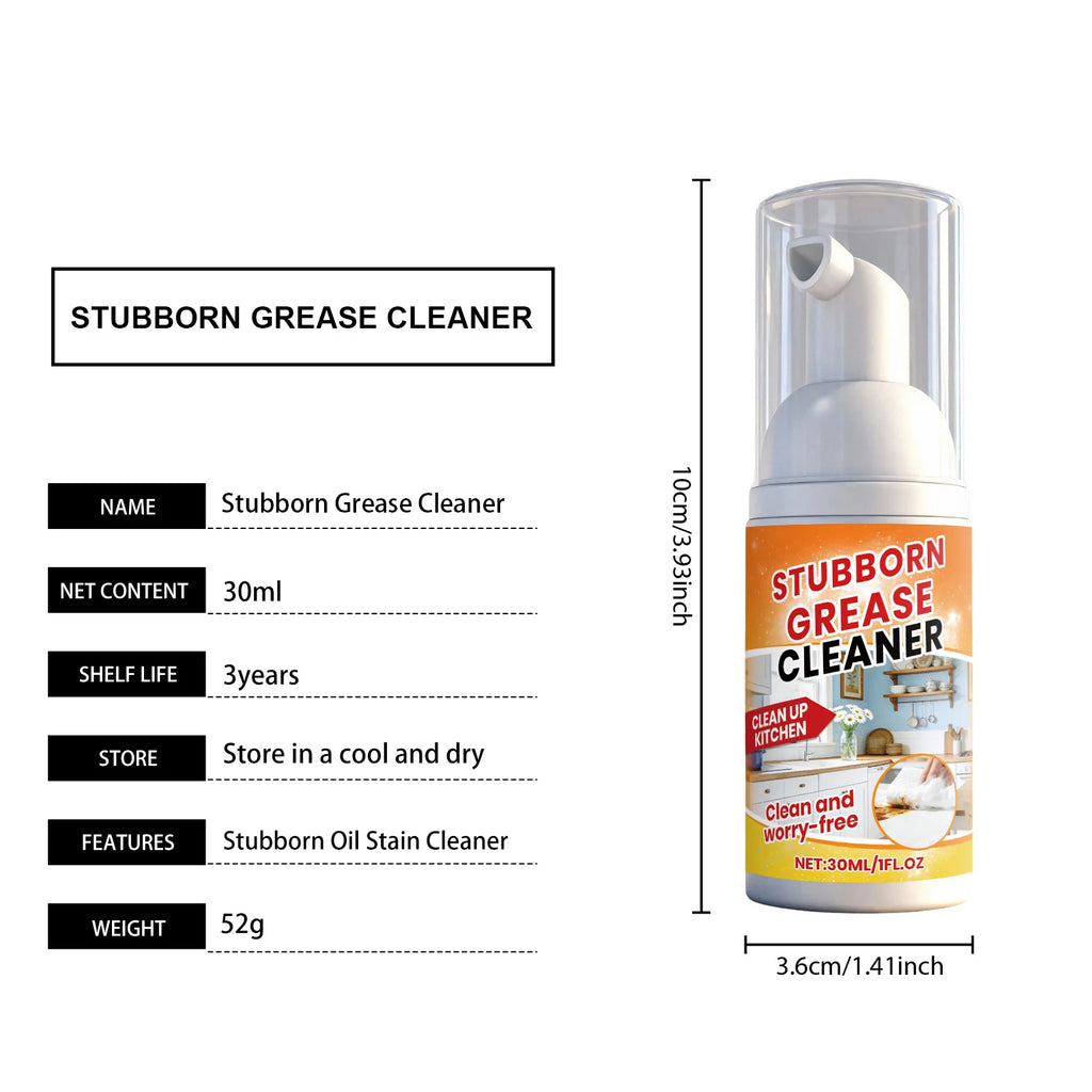 Kitchen Grease Foam Cleaner | Stove & Range Hood Degreaser Kitchen Degreaser Spray QXL