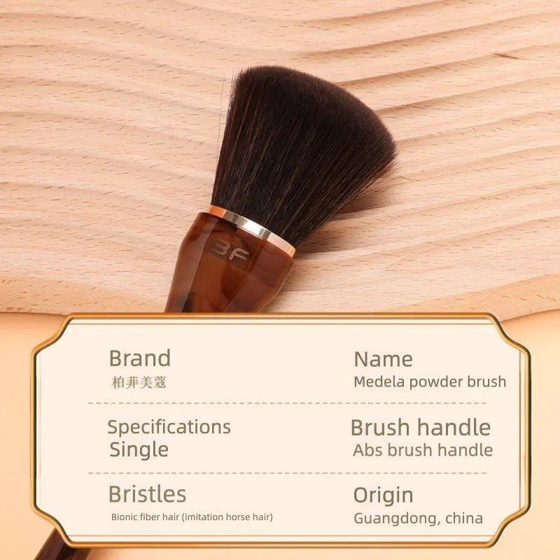 Slanted Loose Powder Setting Brush | Large-Area Honey Sweep Powder Setting Brush QXL