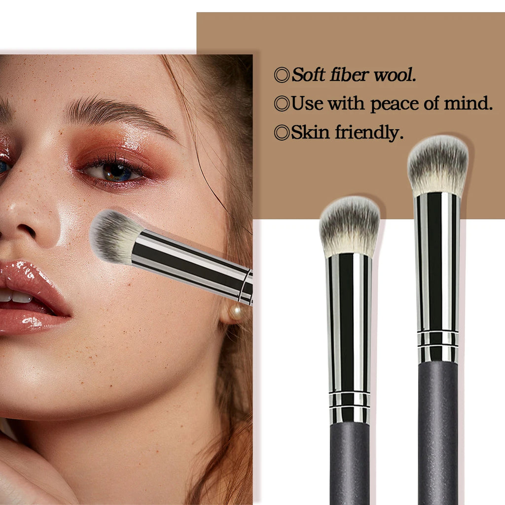 Precision Flat Head Concealer Brush – Wool Fiber #270 Concealer Makeup Brush QXL