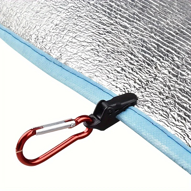 Heavy-Duty Tarp Clips with Carabiner | Windproof Awning Clamps Tarp Clamp Set QXL