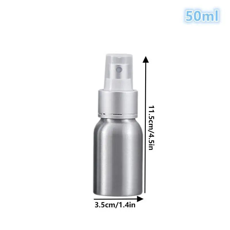 Empty Aluminum Spray Bottle | Metal Atomizer 50–250ml Metal Atomizer Bottle QXL 50ml