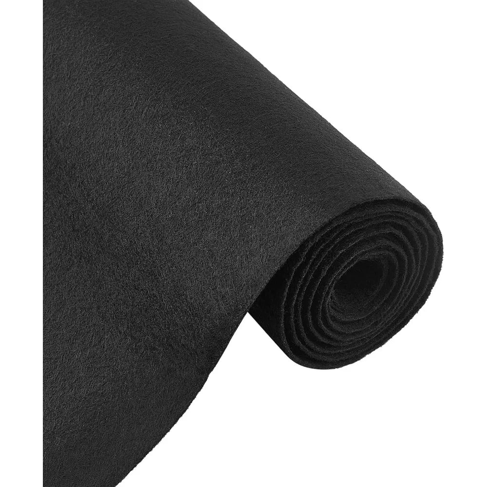 Black Felt Roll 10FT x 15.75" | Nonwoven Craft Fabric Craft Felt Fabric Roll QXL