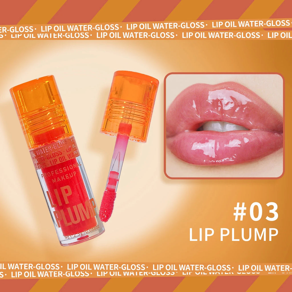 3-Piece Plumping Lip Oil Gloss Set – Hydrating & Long-Lasting Lip Oil Gloss Set QXL 03 Ruihong