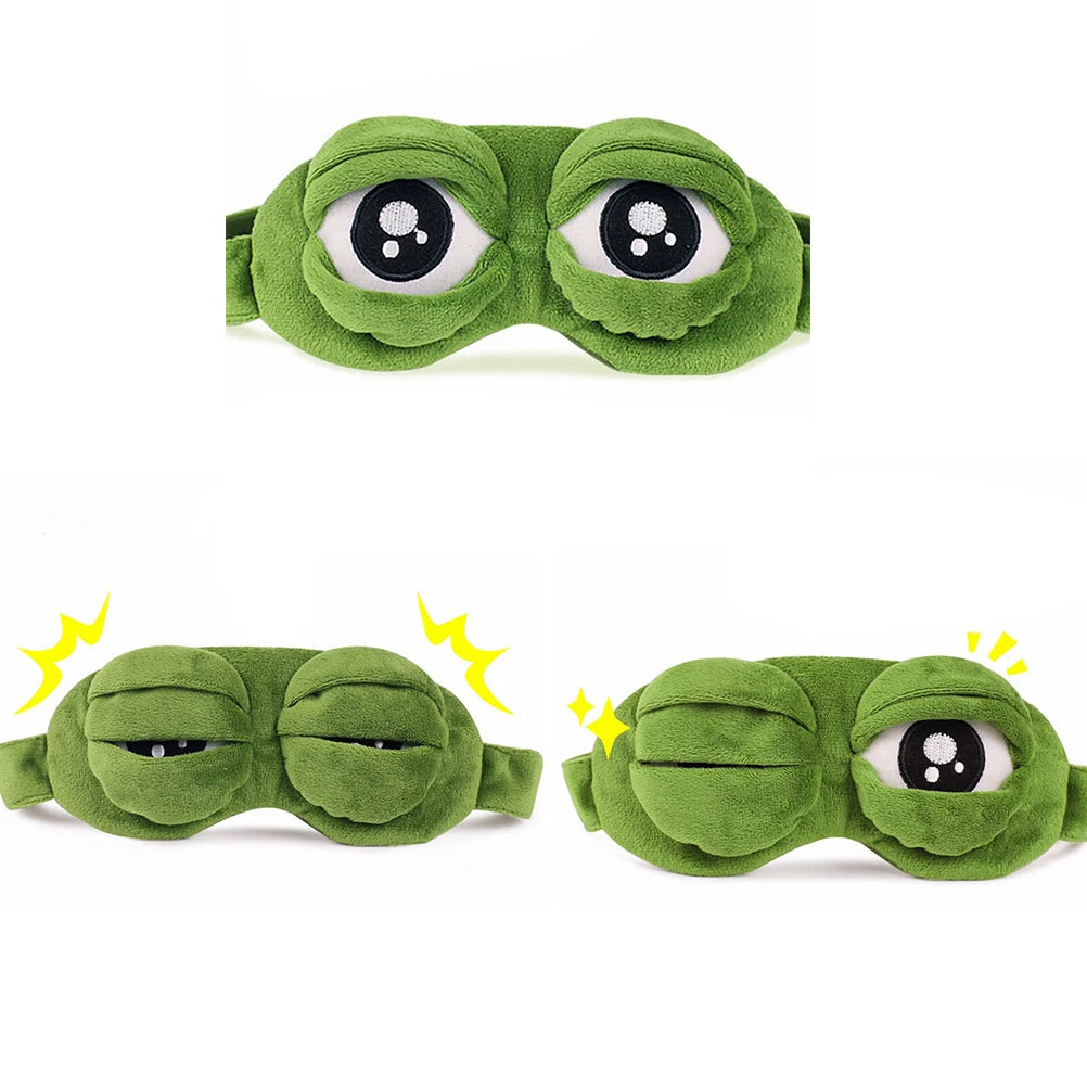 Cute Cat Plush Sleep Mask | Soft 3D Blindfold Eye Cover Plush Sleep Mask QXL