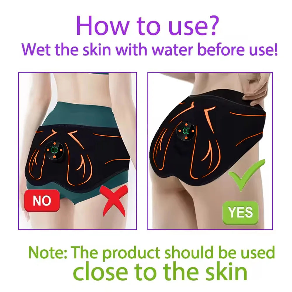 EMS Glute Toner & Hip Massager | Butt Lift Trainer EMS Muscle Toner QXL