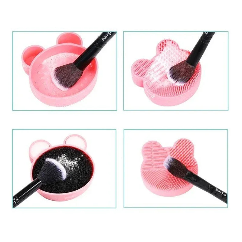 Silicone Makeup Brush Cleaner | Dry & Wet Sponge Tool Makeup Brush Cleaner QXL