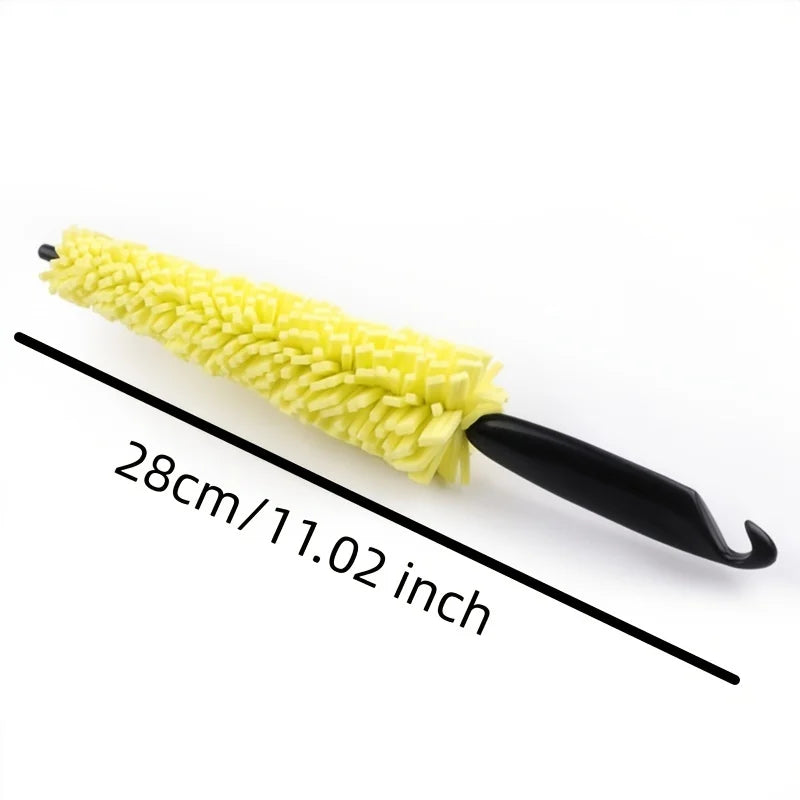 Heavy-Duty Car Rim Cleaning Tool | Wheel Hub Detailing Brush Wheel Cleaning Brush QXL