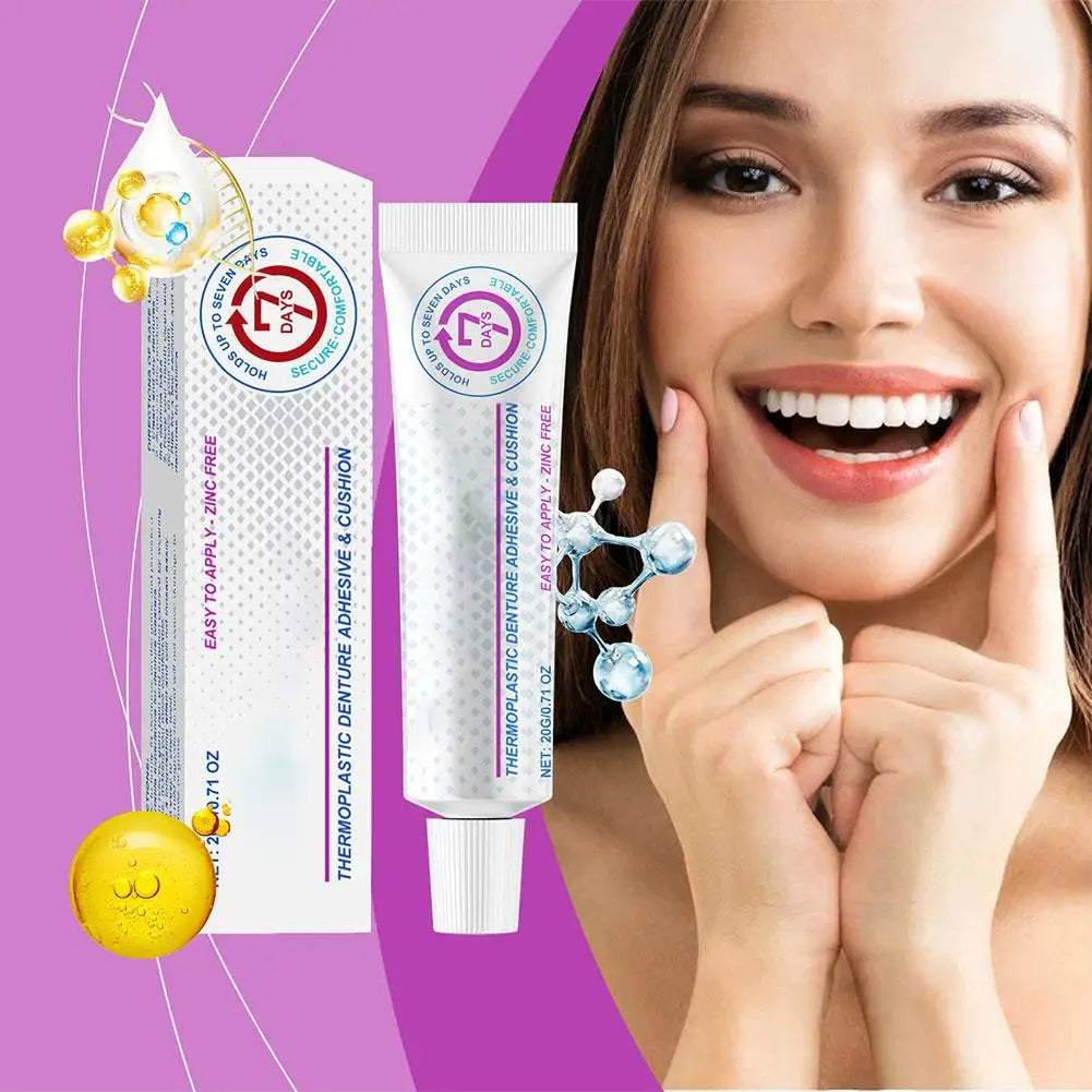 Denture Fix Adhesive Cream – Strong Hold Denture Glue 20g Denture Adhesive Cream QXL