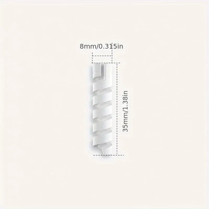 10-Pack Silicone Spiral Cable Protectors | Universal Fit Cable Protector QXL