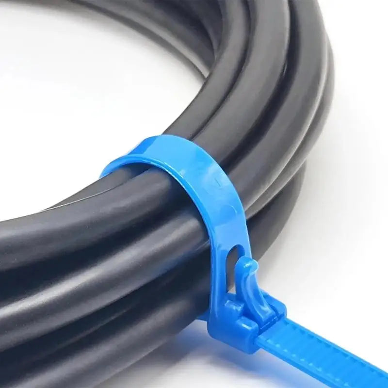 100-Pack Reusable Nylon Cable Ties | Colorful Zip Tie Set Reusable Cable Ties QXL