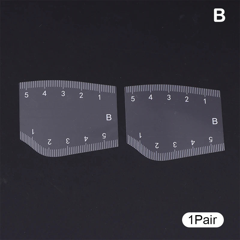 Eyebrow Stencil Ruler Set | Brow Shaping Tool 2/5 Pc Eyebrow Stencil Ruler QXL B 1Pair