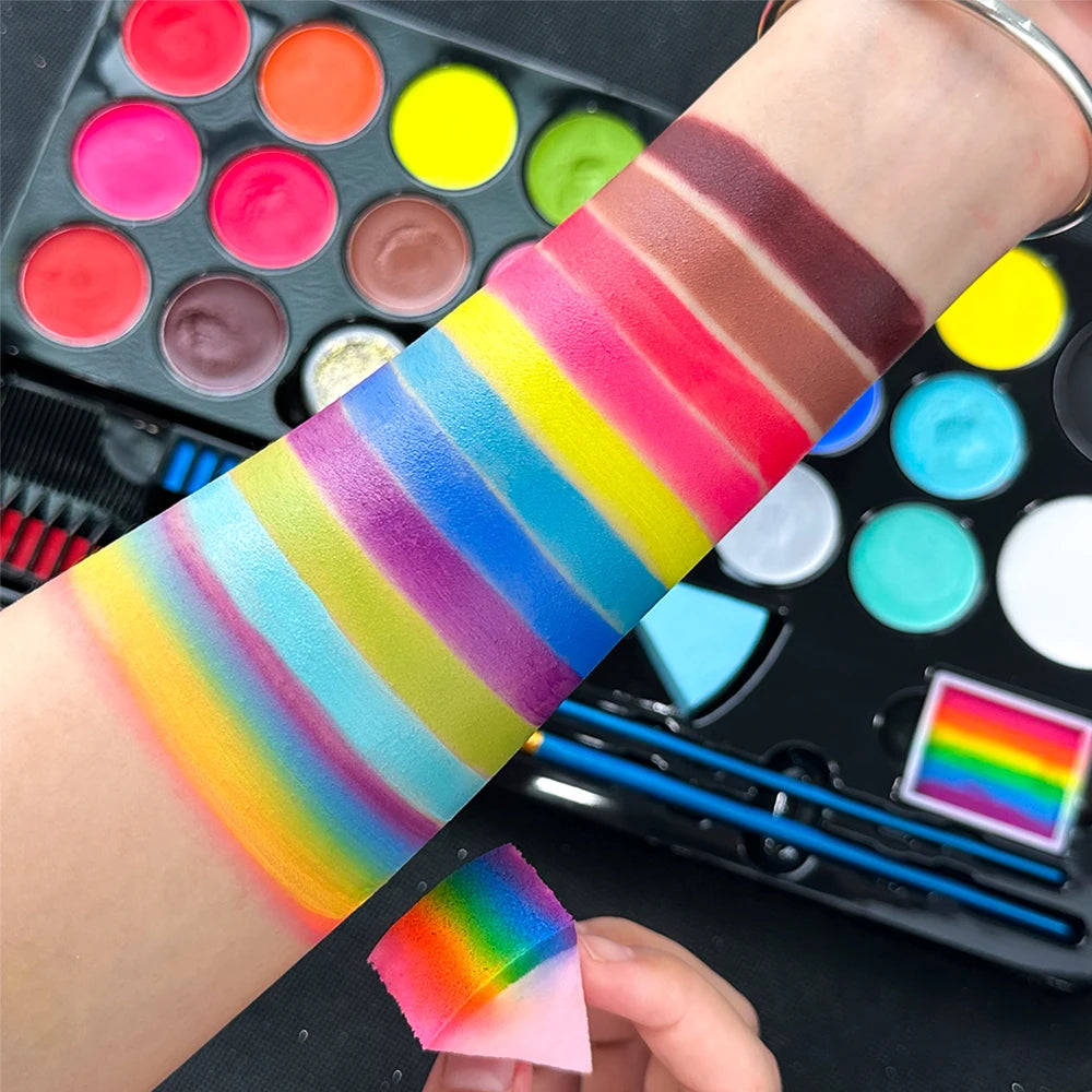 SFX All-in-One Face & Body Paint Kit | 26 Colors + FX Wax SFX Face Paint Kit QXL