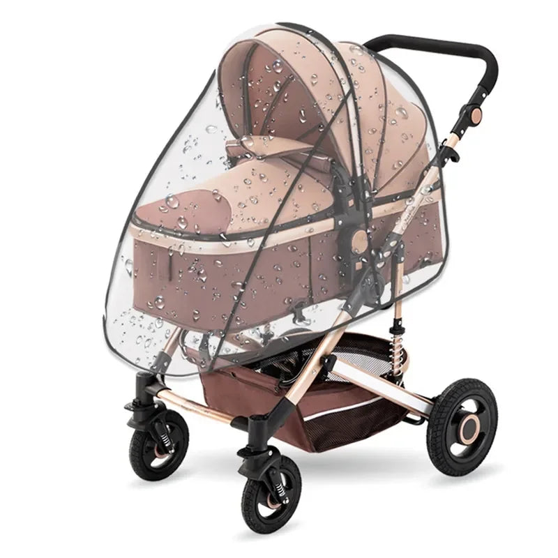 Universal Baby Stroller Rain Cover – Clear PVC Windproof Shield Stroller Rain Cover QXL B147 EVA raincover