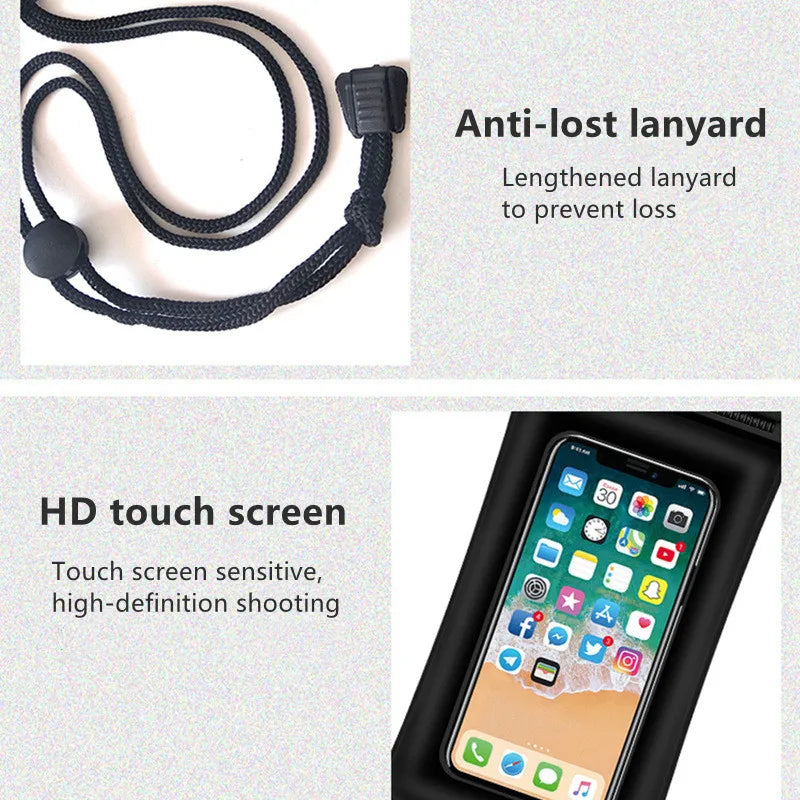 Waterproof Floating Phone Pouch | Airbag Dry Bag Full View Waterproof Phone Pouch QXL