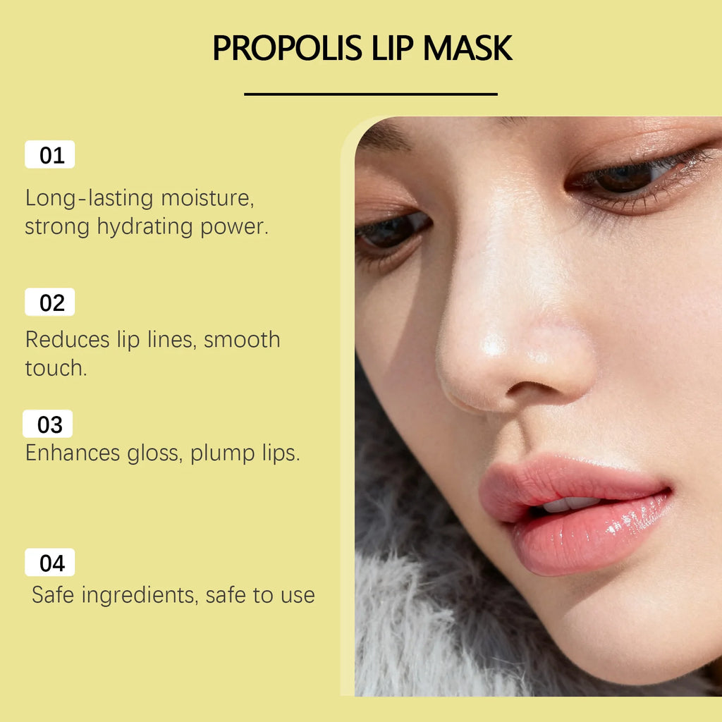 Propolis Lip Mask Stick | Overnight Hydrating Lip Balm 5.5g Lip Mask Stick QXL