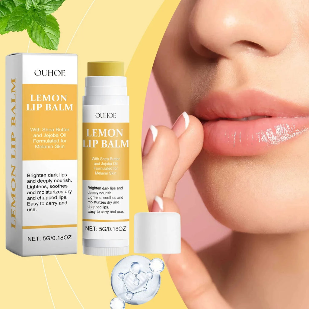 Eelhoe Lemon Ginger Turmeric Lip Balm | Moisturizing & Exfoliating Lip Balm QXL