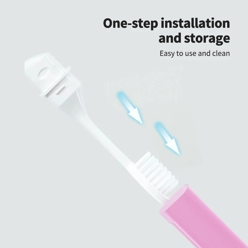 Foldable Mini Travel Toothbrush | Portable Folding Brush Travel Toothbrush QXL