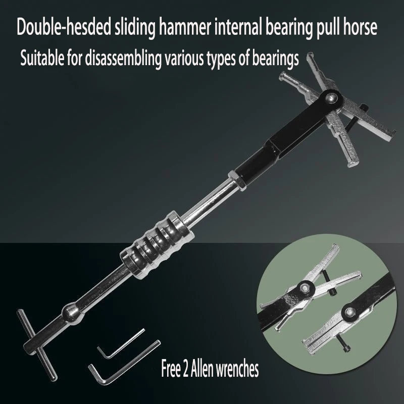 Double-Headed Sliding Hammer Inner Bearing Puller Extractor Bearing Puller Tool QXL