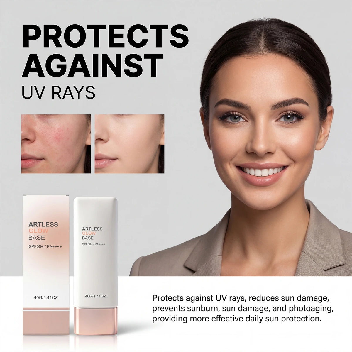 Brightening Sunscreen Primer & Makeup Base – Oil Control 40g Sunscreen Makeup Primer QXL