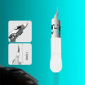 Slanted Pointed Nail Clipper | Anti-Splash Thick Nail Trimmer Nail Clipper QXL White