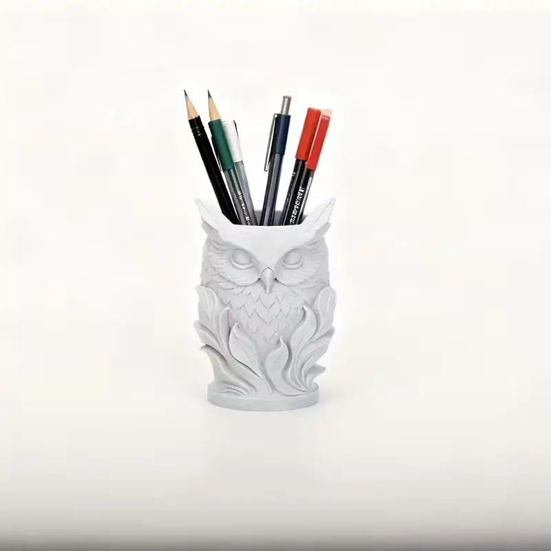 Nordic Owl Pen Holder Vase | Minimalist Desk Organizer Desk Organizer Vase QXL