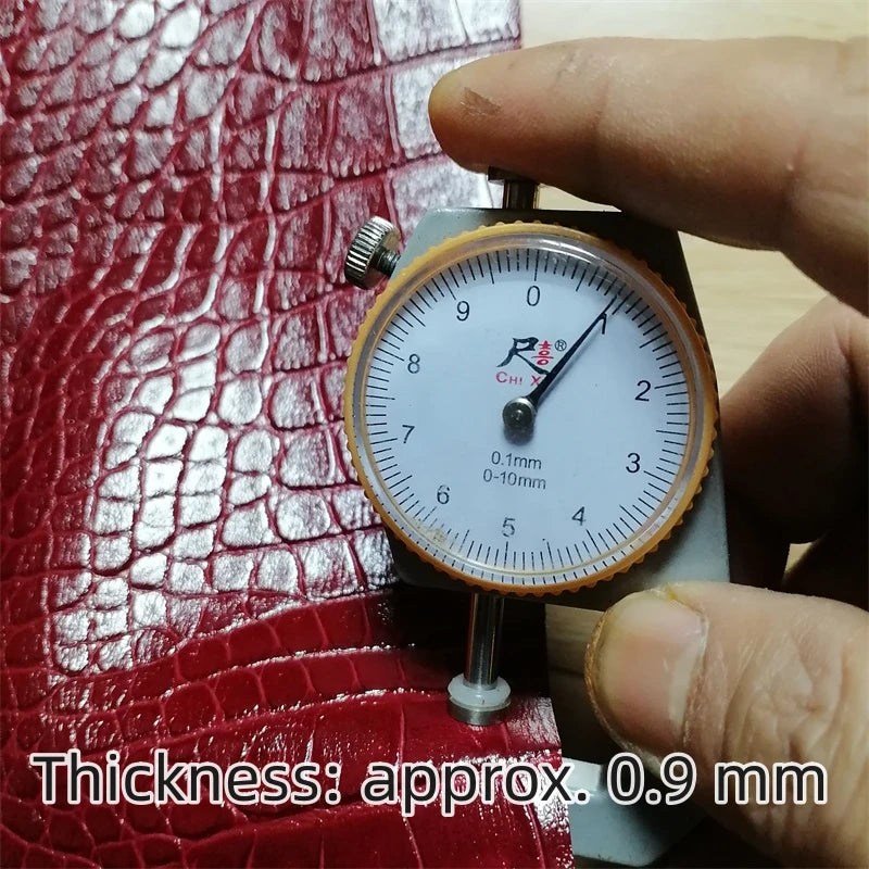 Crocodile Embossed Top-Grain Cowhide Leather Sheet | DIY Bags Craft Leather Sheet QXL
