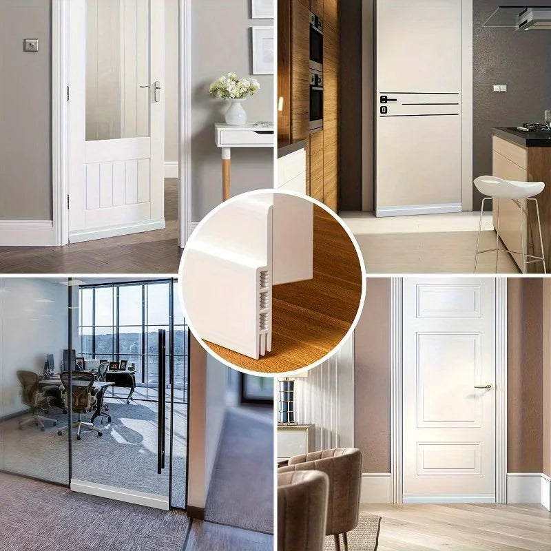 Under Door Draft Stopper | Adhesive Door Sweep & Noise Reducer Door Draft Stopper QXL