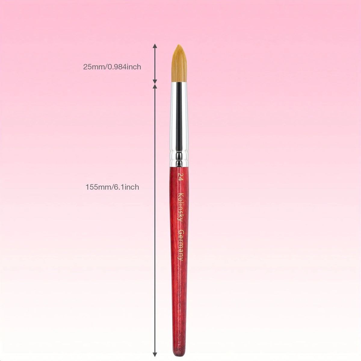 Nail Art Mink Brush | Wood Handle Gel Acrylic Painting Tool Nail Art Brush QXL
