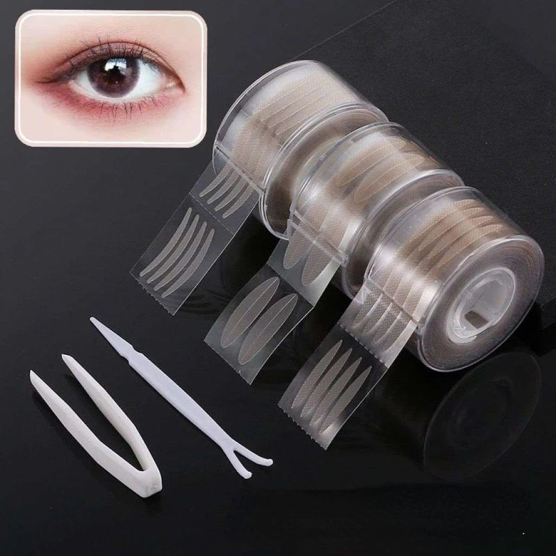 Invisible Double Eyelid Tape Strips 240–600 Pcs | Clear & Gray Eyelid Tape Strips QXL