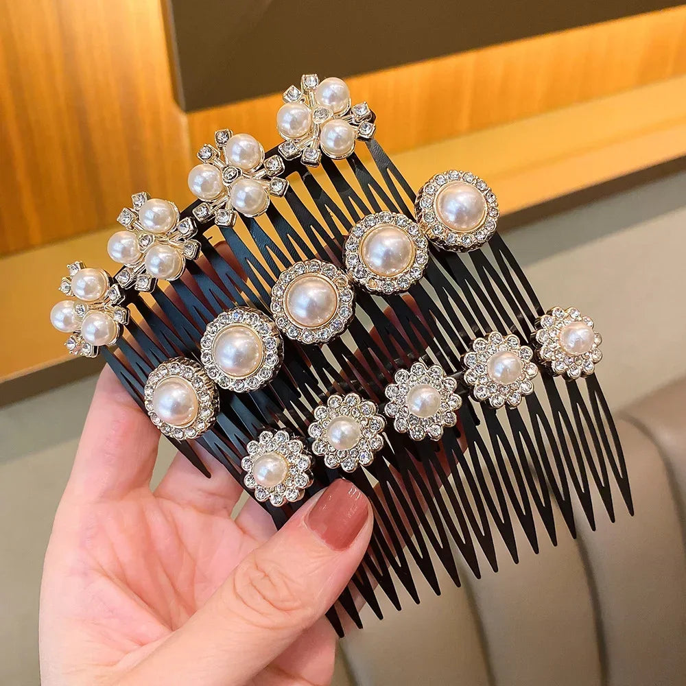 Pearl Hair Comb Clip | Bangs Finishing & Styling Hairpin Pearl Hair Comb QXL